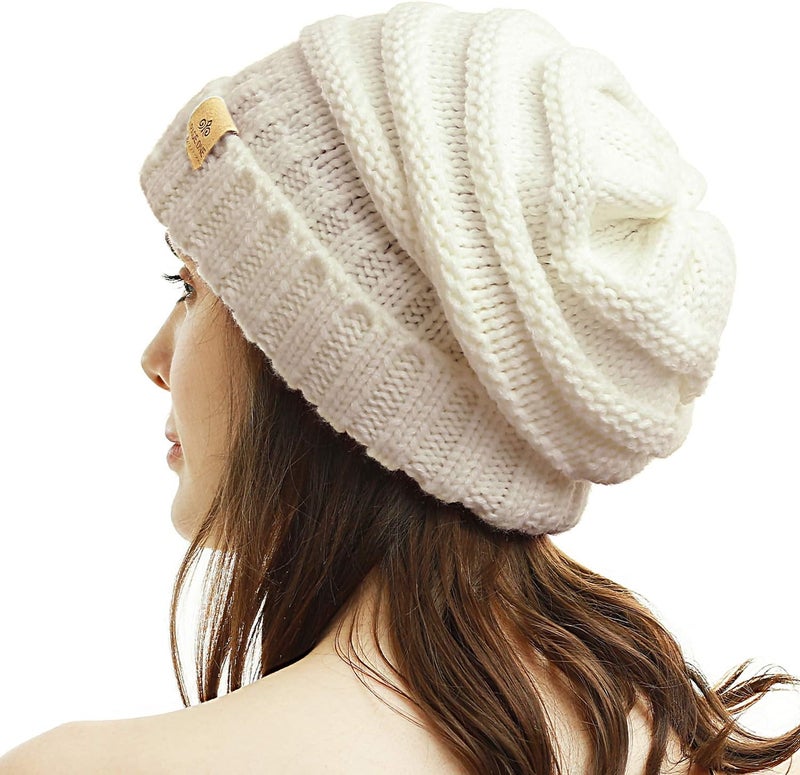 PAGE ONE Womens Winter Beanie Warm Cable Knit Hat Style Stretch Trendy Ribbed Chunky Cap - Image 3